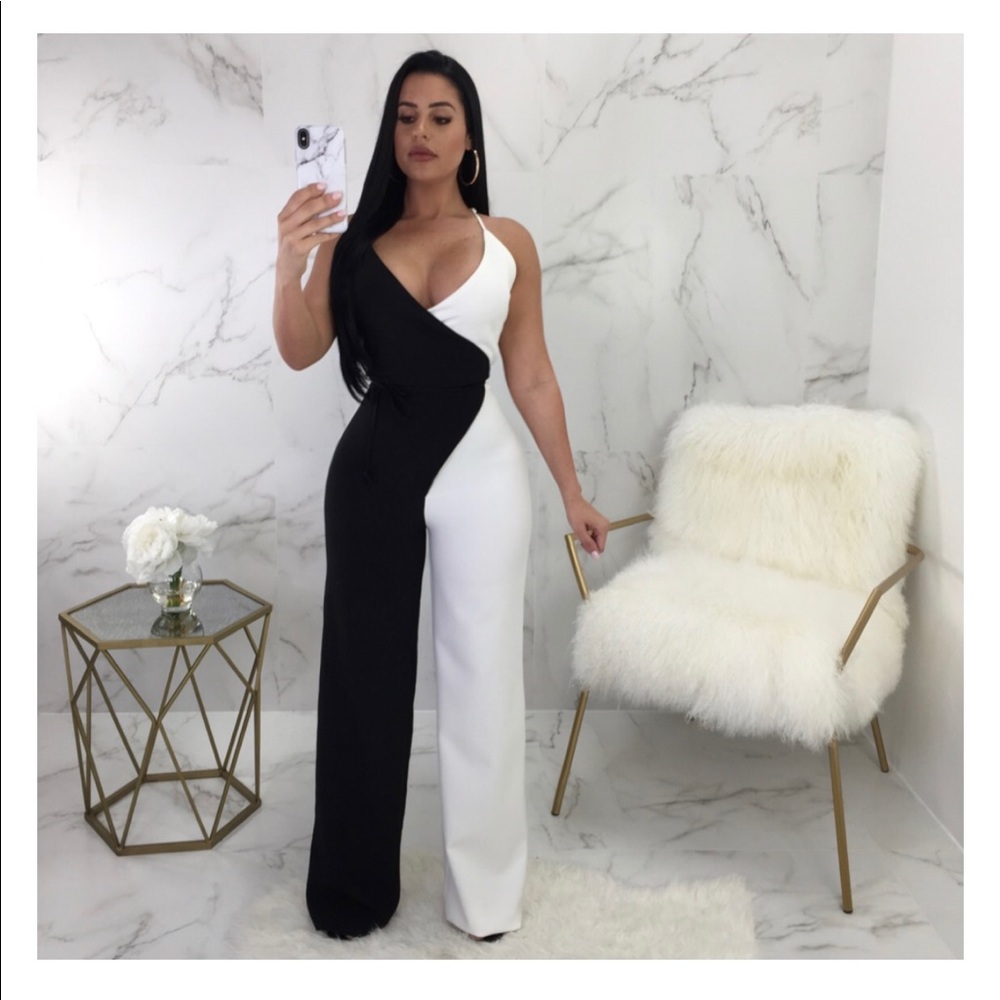 Black and White Jumpsuit